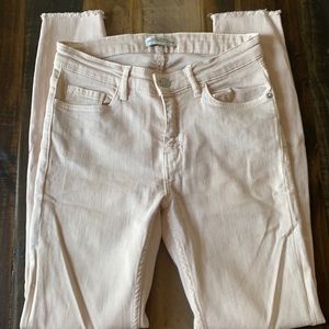 ZARA pink skinny jeans size 2